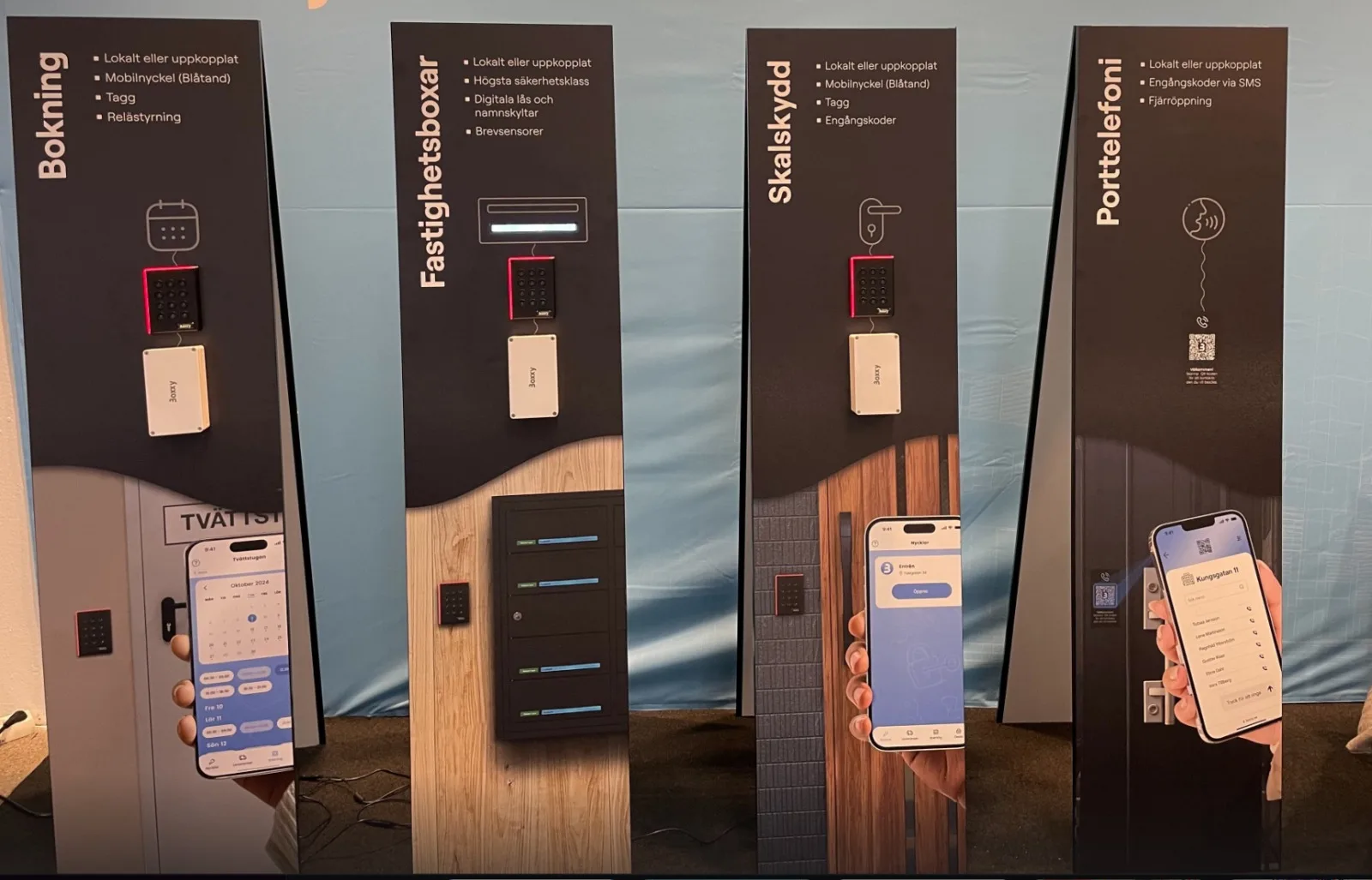 Boxxy access hardware and mobile app on display