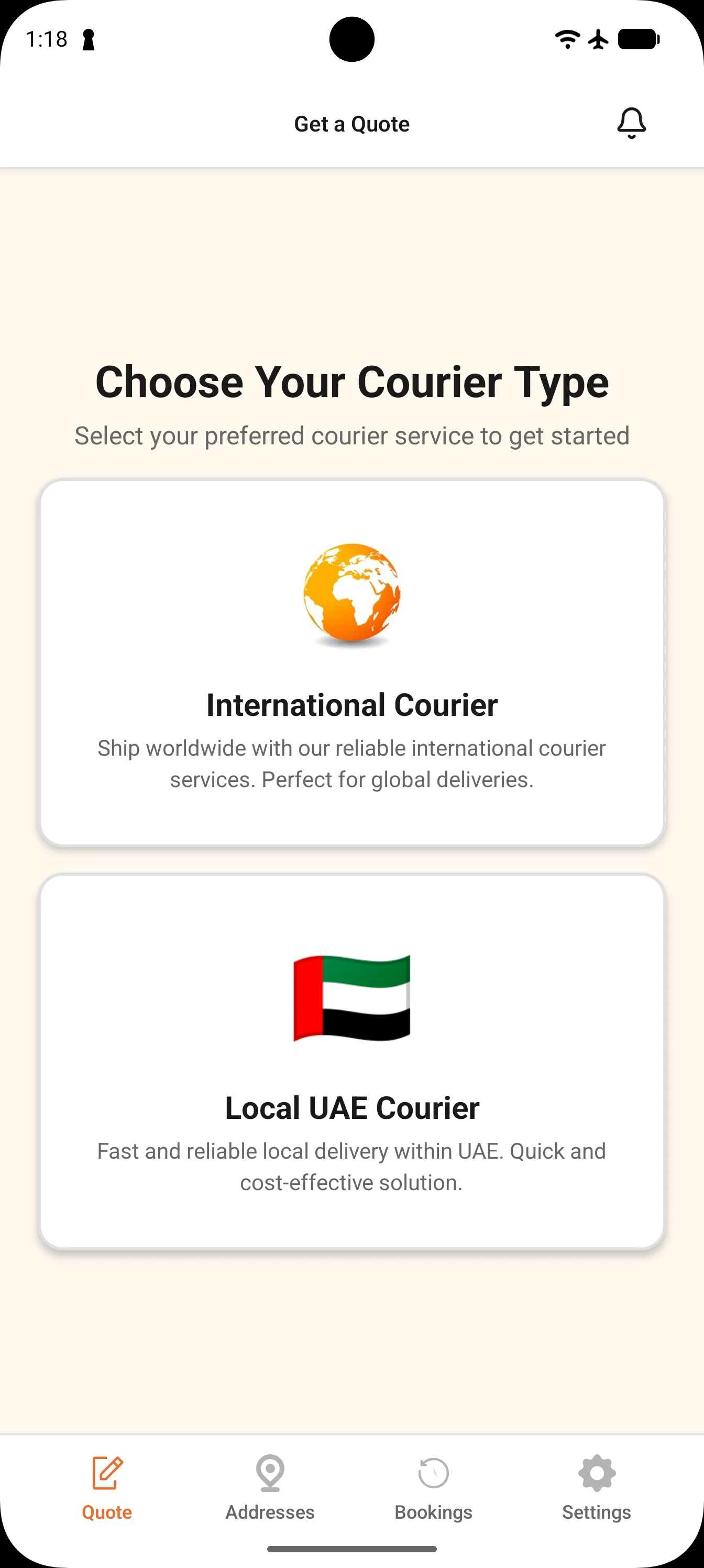 Mobile shipment workflow