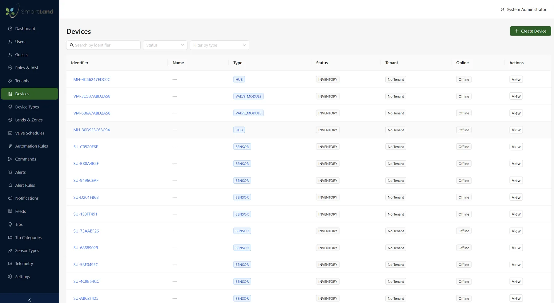 Device inventory