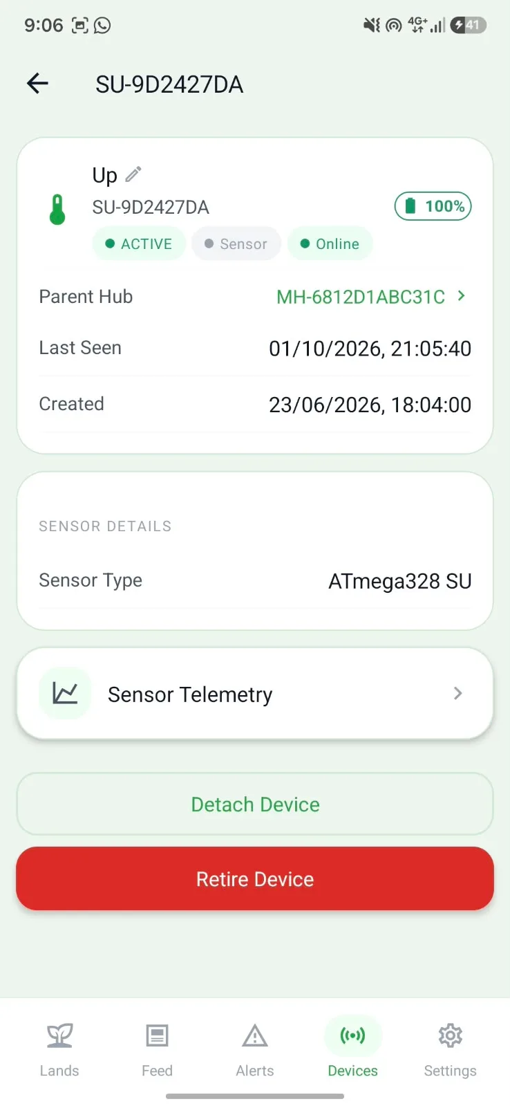 Sensor detail